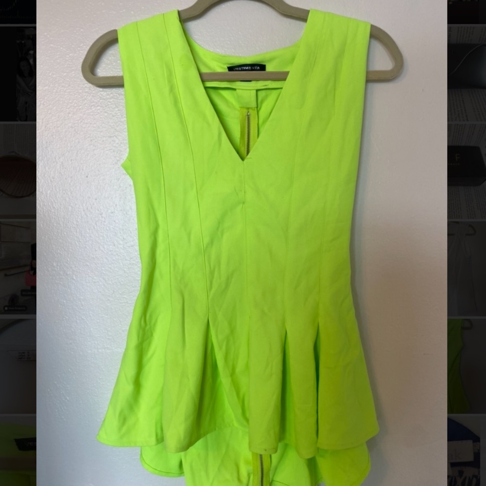 Neon Green Top Shirt Vestimenta